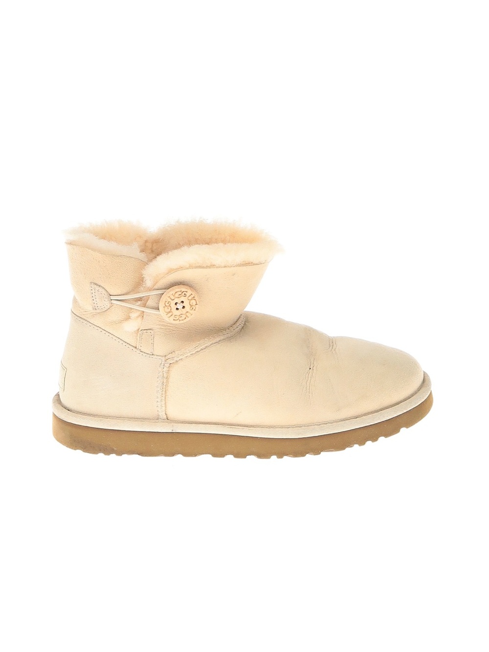 UGG Mini Button Boot in Sandstone